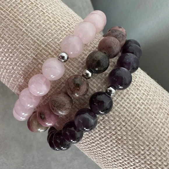 3 beaded stretch bracelet set by Jay King - Picture 2 of 11